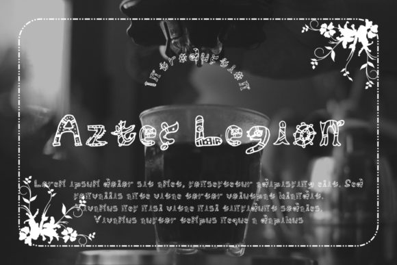 Aztec Legion: A Fun Display Font for Creative Designs