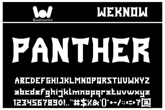 Panther: The Modern Gothic Display Font
