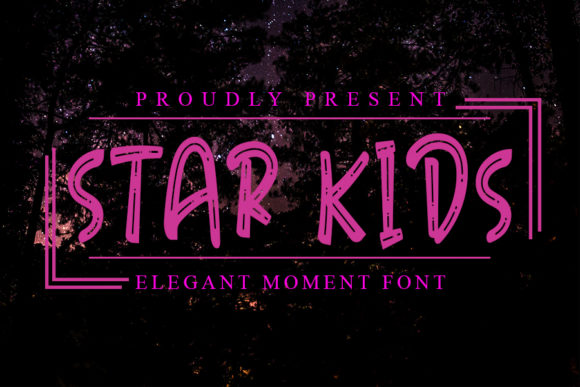 Star Kids: A Joyful Display Font for Creative Design