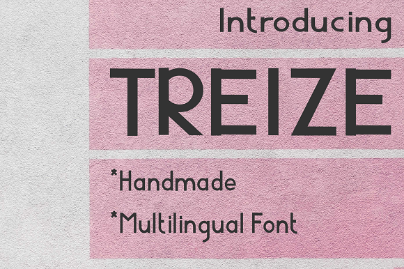 Treize: The Bold Display Font for Modern Design
